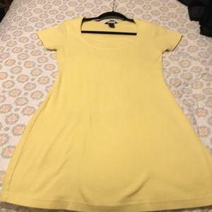 Yellow mini dress